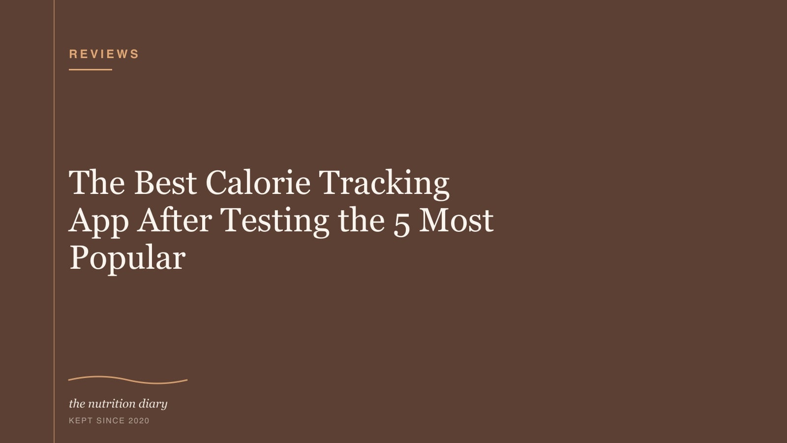 Five phones laid out on a table, each showing a different calorie tracking app